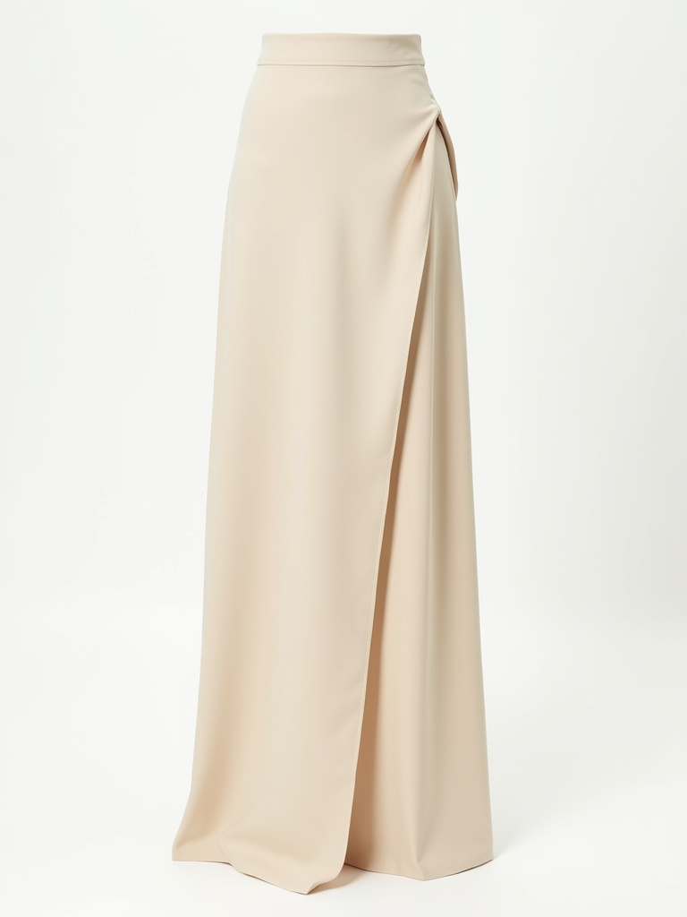 Jupe beige plissée